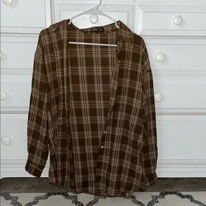 Brown Plaid Shirt